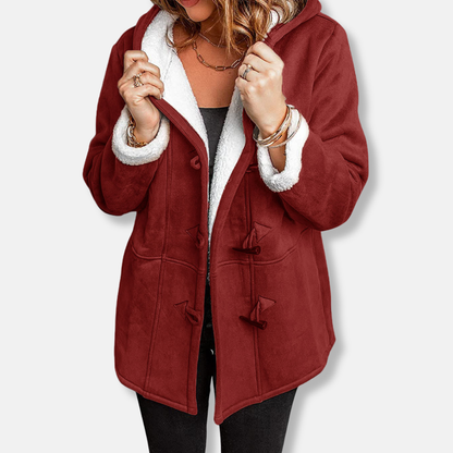 VogeLuxe | Veste sherpa à capuche confortable pour femme 2