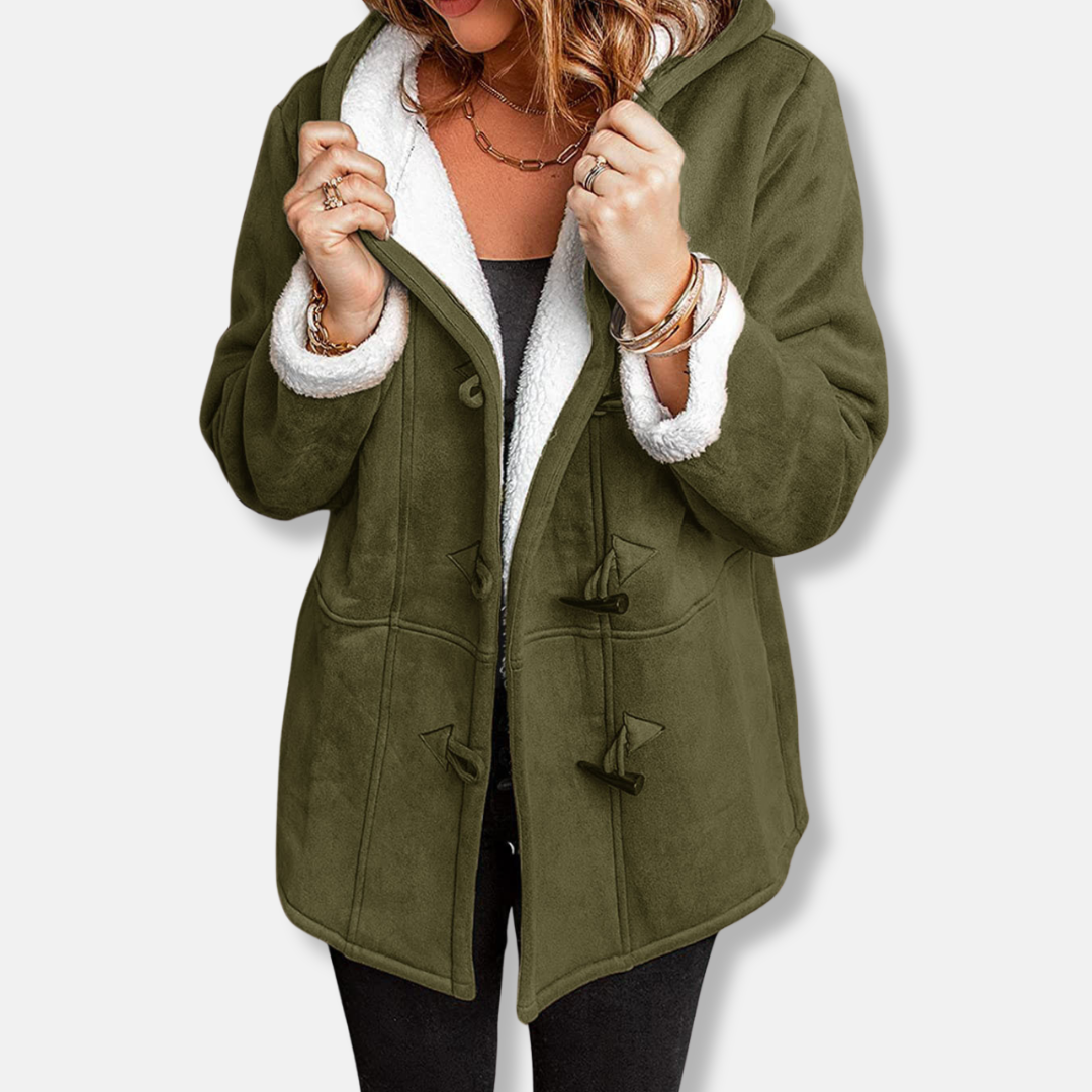 Veste sherpa à capuche confortable - vue 5