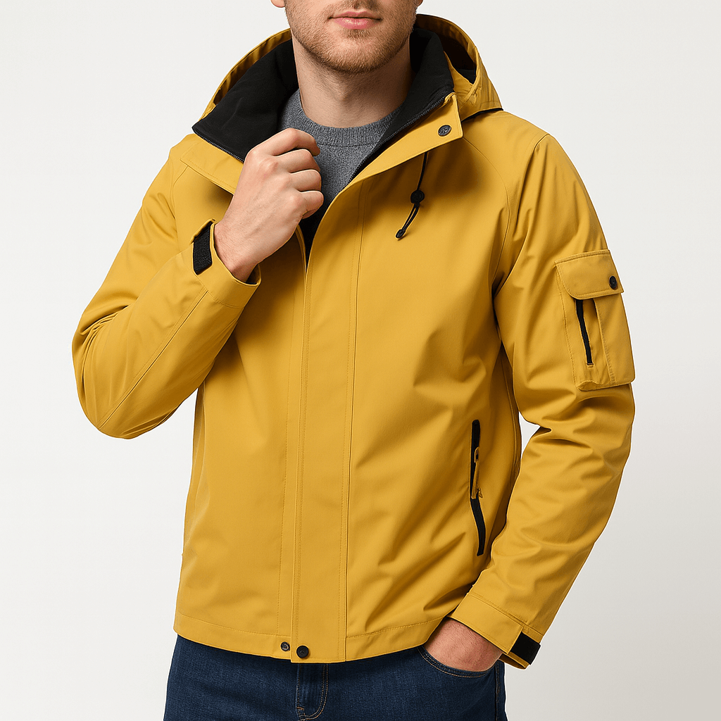 VogeLuxe | Veste softshell imperméable à capuche pour homme 0
