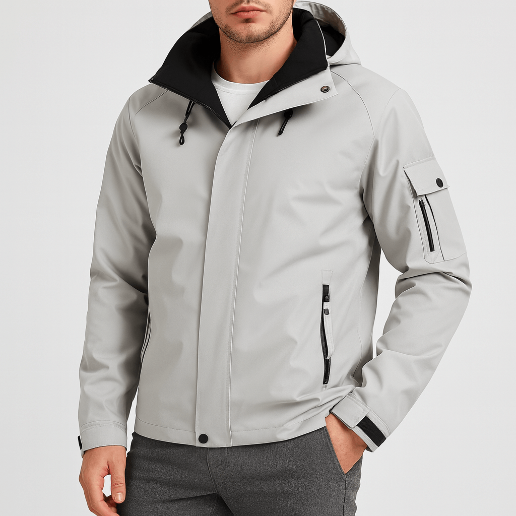 VogeLuxe | Veste softshell imperméable à capuche pour homme 1