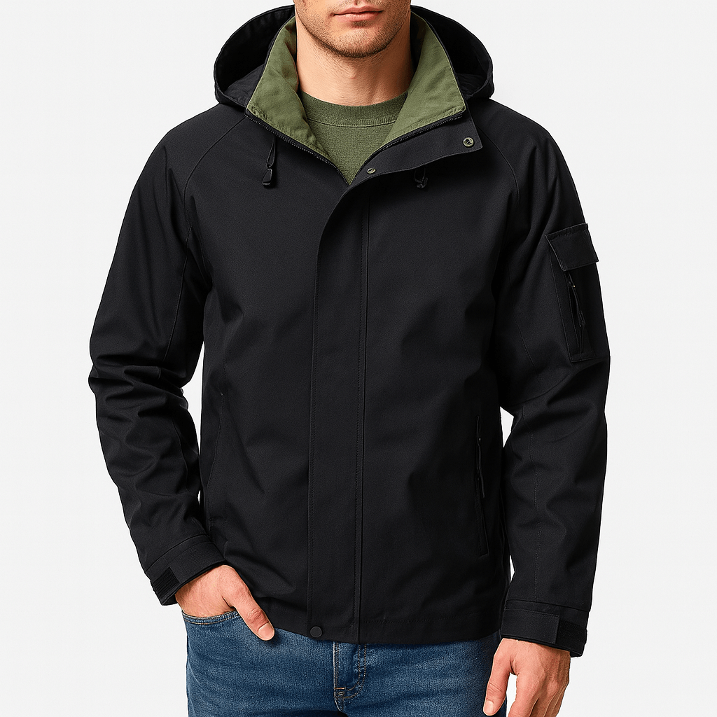 VogeLuxe | Veste softshell imperméable à capuche pour homme 2