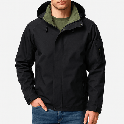 Veste imperméable homme à capuche pour pluie