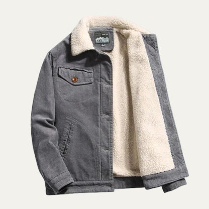 VogeLuxe | Veste trucker en velours côtelé pour homme 1
