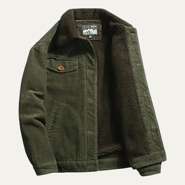 VogeLuxe | Veste trucker en velours côtelé pour homme 2