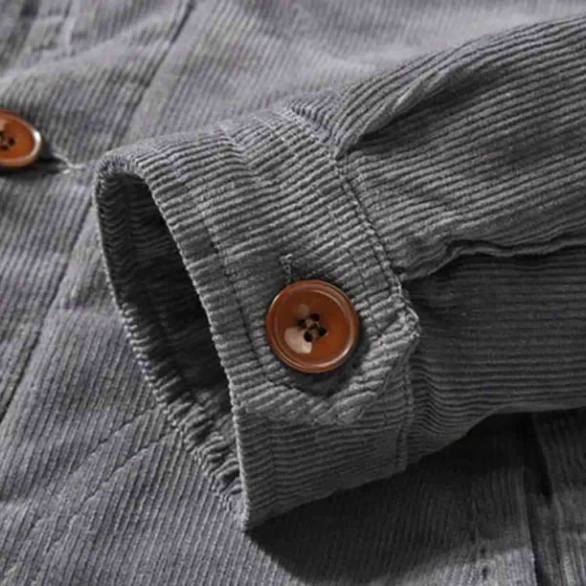 VogeLuxe | Veste trucker homme en velours côtelé sherpa à col montant 2