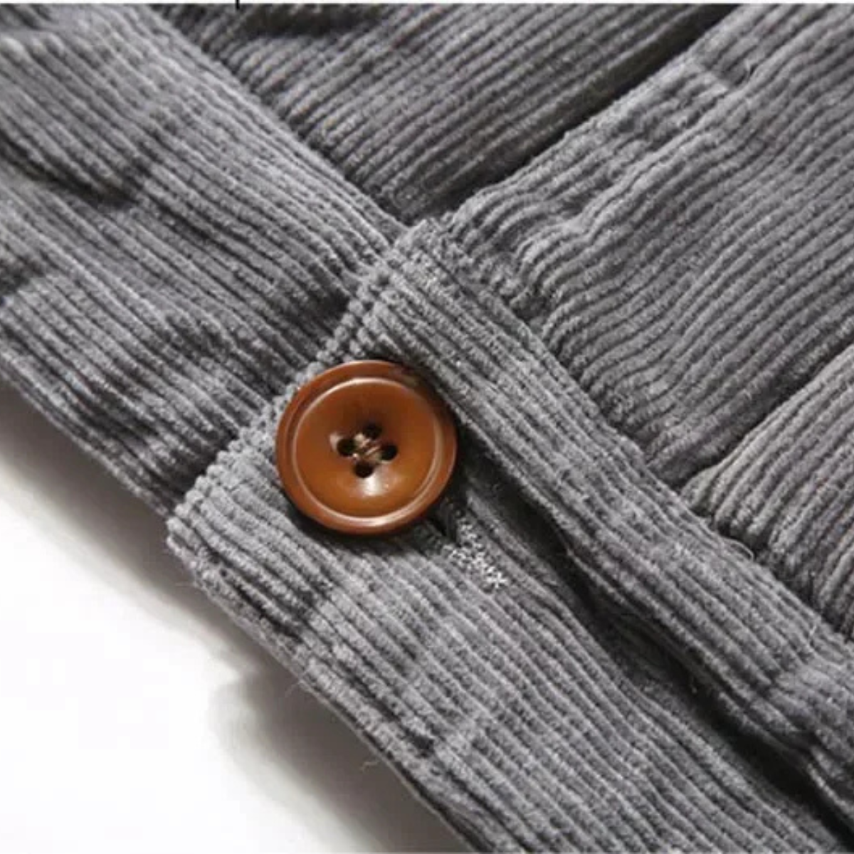 VogeLuxe | Veste trucker homme en velours côtelé sherpa à col montant 4