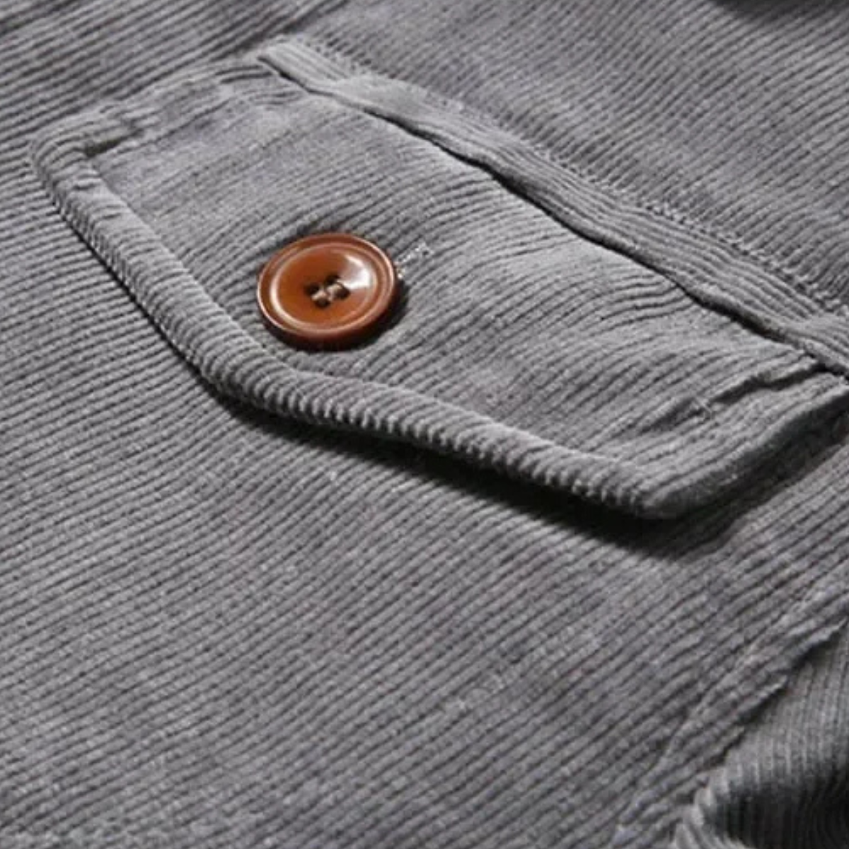 VogeLuxe | Veste trucker homme en velours côtelé sherpa à col montant 5