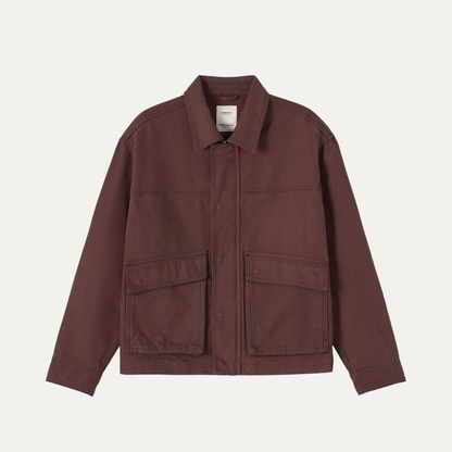 Veste denim en velours pour homme style travailleur