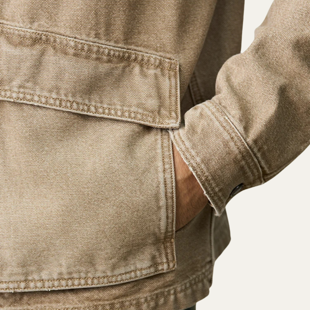 VogeLuxe | Veste trucker utilitaire en velours côtelé pour homme 8