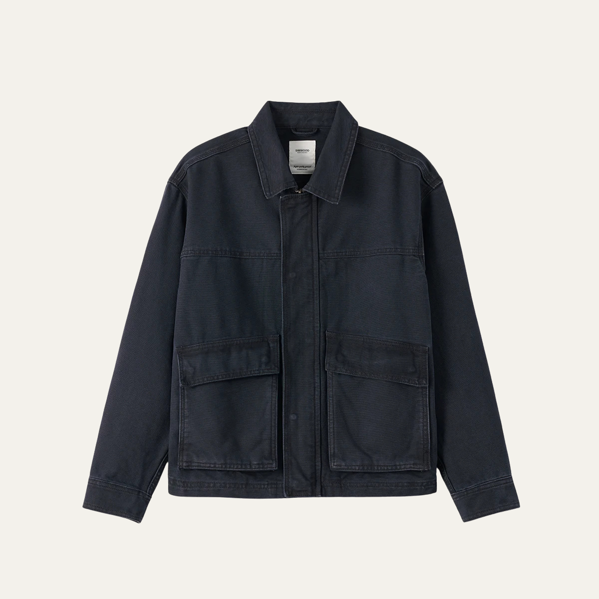 Veste denim en velours pour homme style travailleur