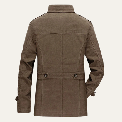 VogeLuxe | Veste utilitaire croisée en velours côtelé pour homme 2