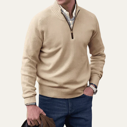 Veste cuir matelassée zippée pour homme - PanierRoyale