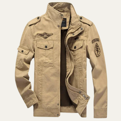 VogeLuxe | Veste utilitaire militaire pour homme à col montant 10