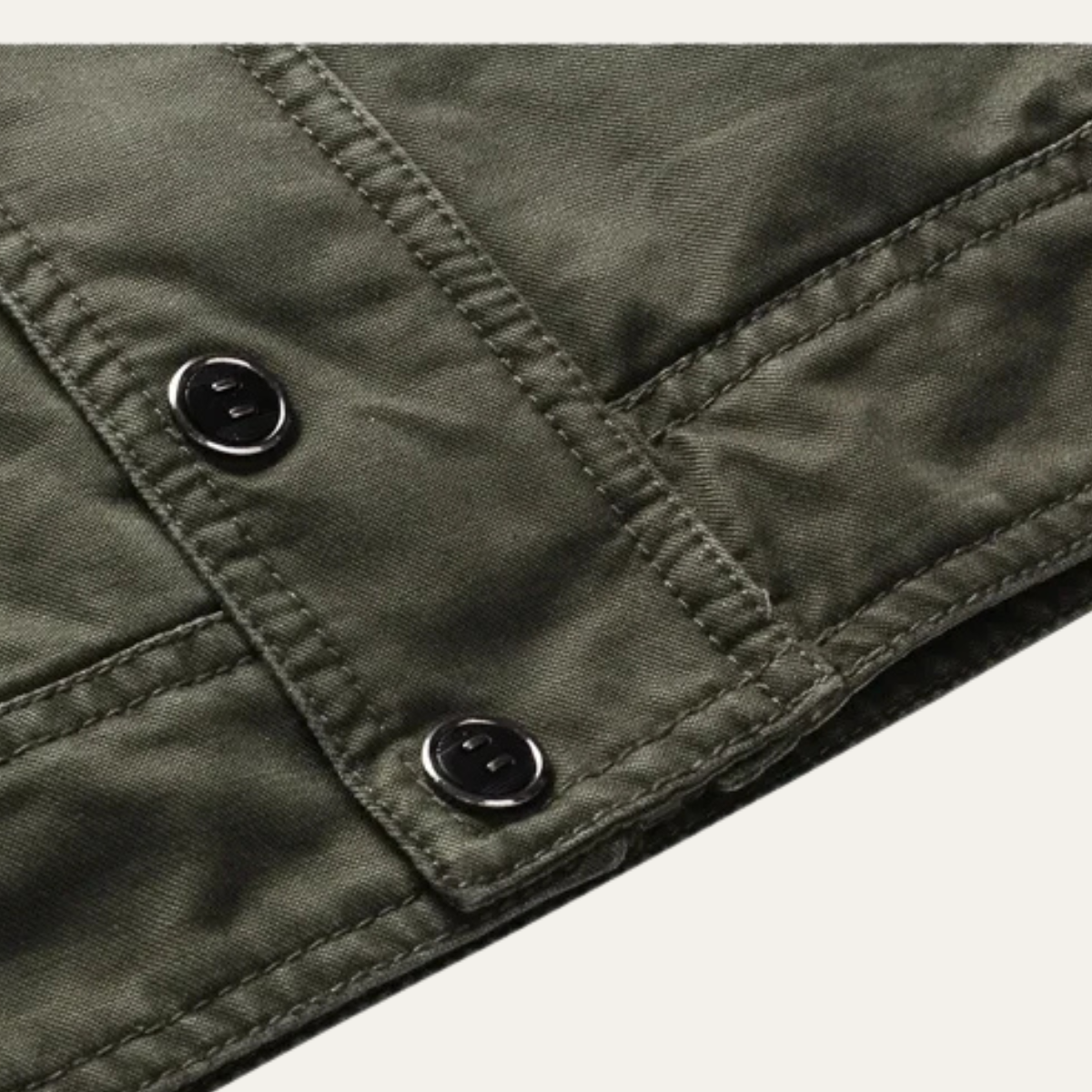 VogeLuxe | Veste utilitaire militaire pour homme à col montant 8