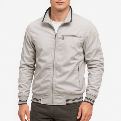 VogeLuxe | Veste zippée décontractée en coton pour homme 1