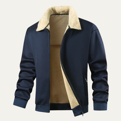 VogeLuxe | Veste zippée en sherpa confortable pour homme 0