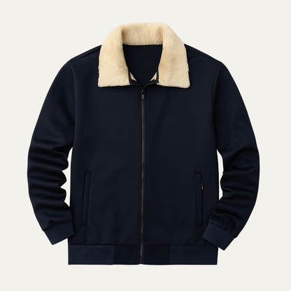 VogeLuxe | Veste zippée en sherpa confortable pour homme 1
