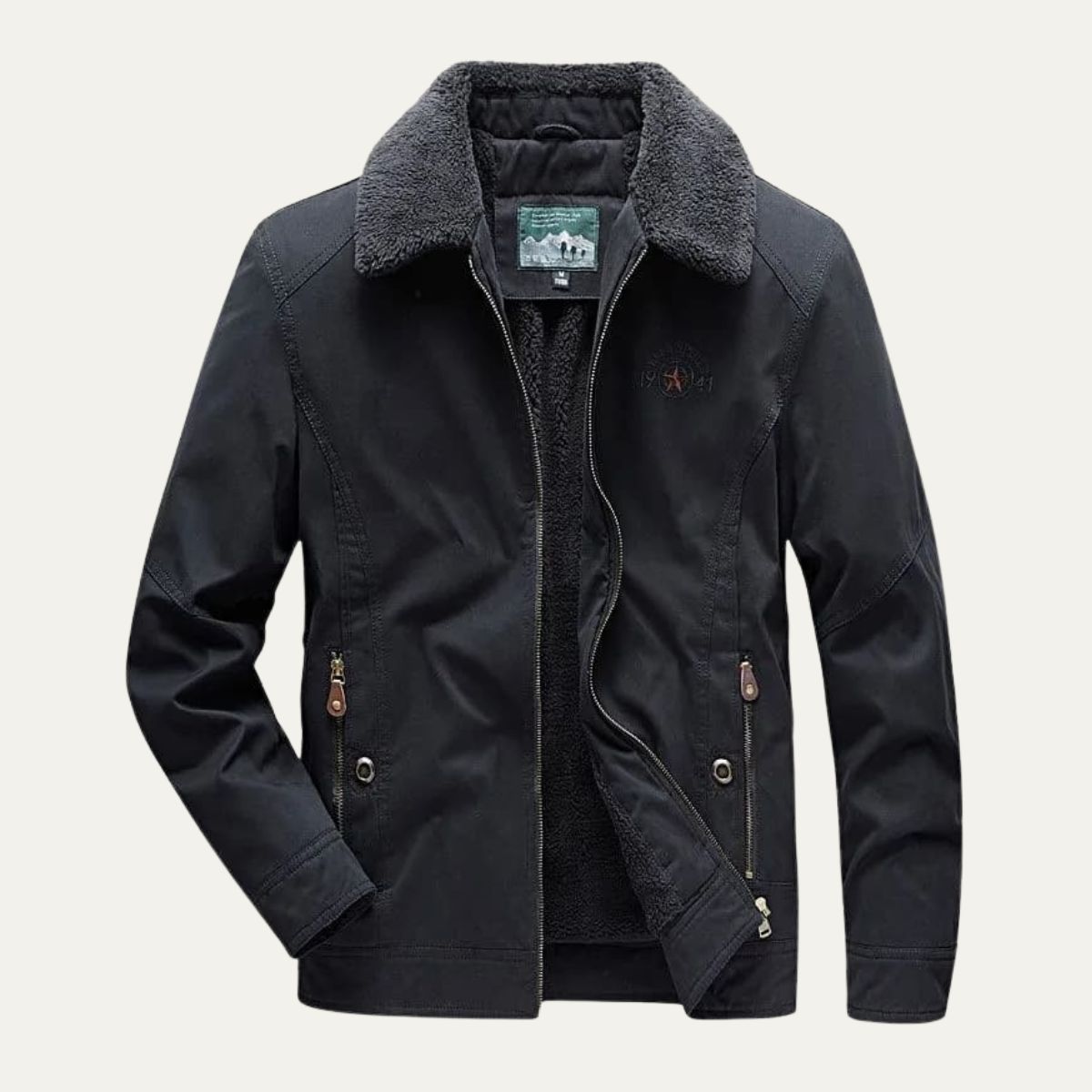VogeLuxe | Veste zippée softshell doublée sherpa pour homme 6