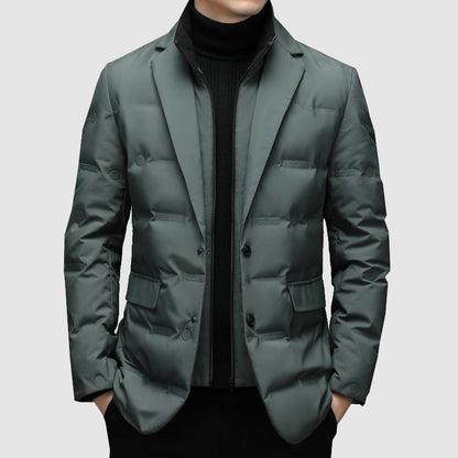 Manteau Homme Hiver Doublé et Matelassé Taille Slim