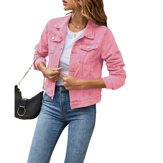 Veste Jeans Femme Chaude et Confortable pour Hiver
