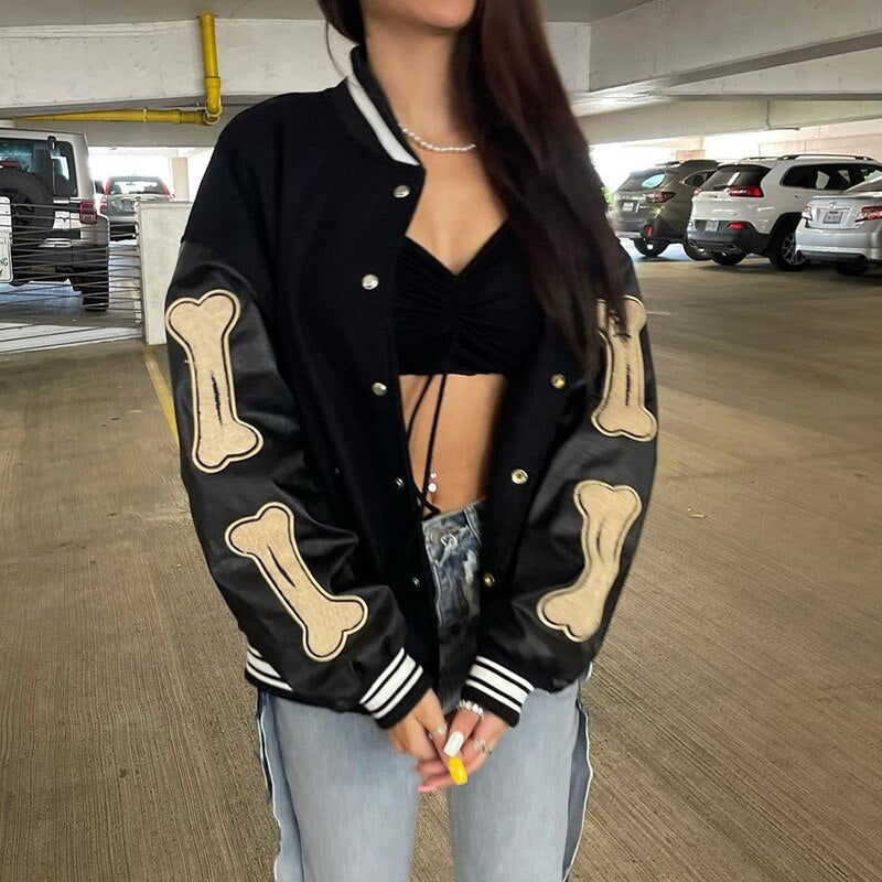 Blouson Femme Hiver Style Américain