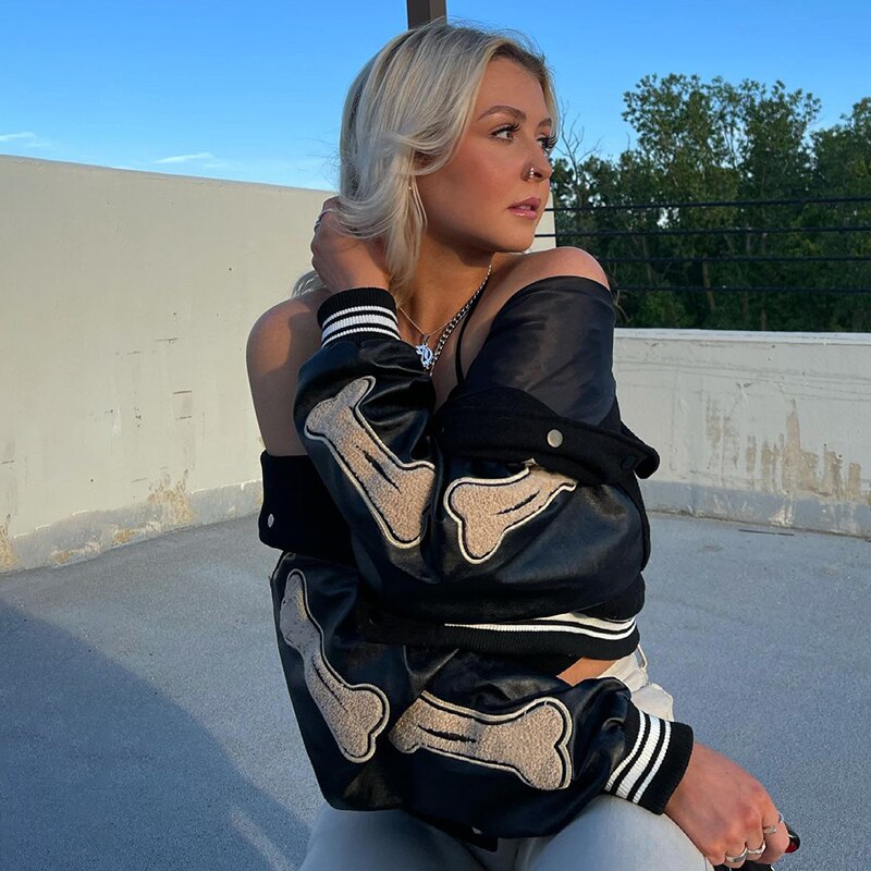 Blouson Femme Hiver Style Américain