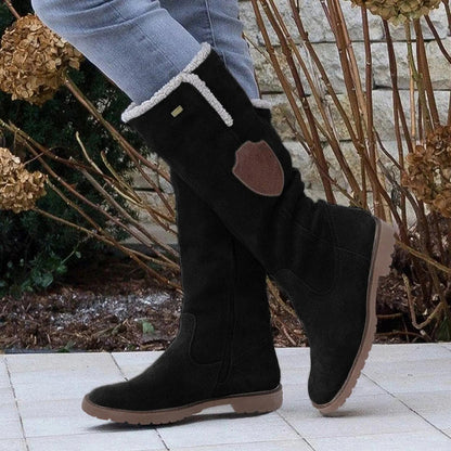 Bottes mi-mollet Élégantes à Talon Bas