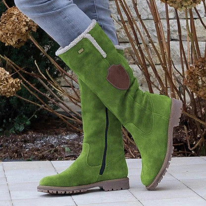 Bottes mi-mollet Élégantes à Talon Bas