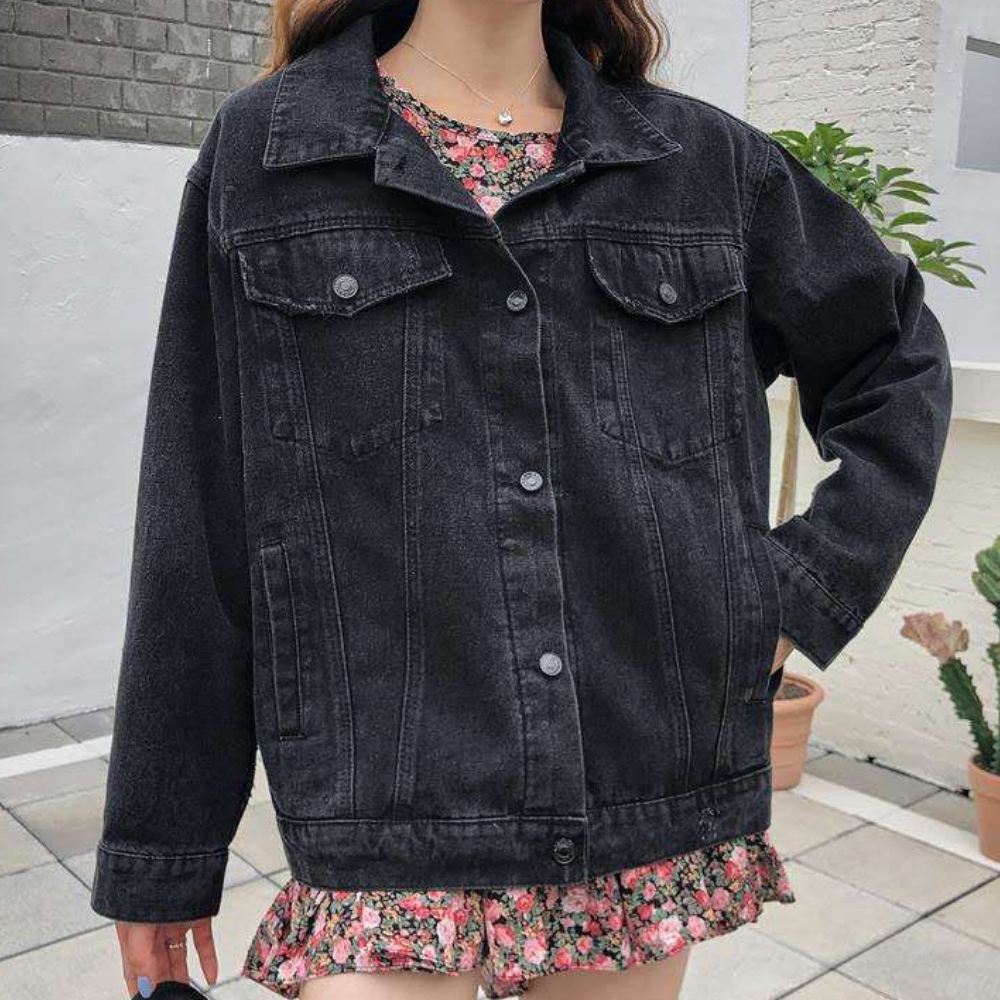 Veste en Denim Decorée