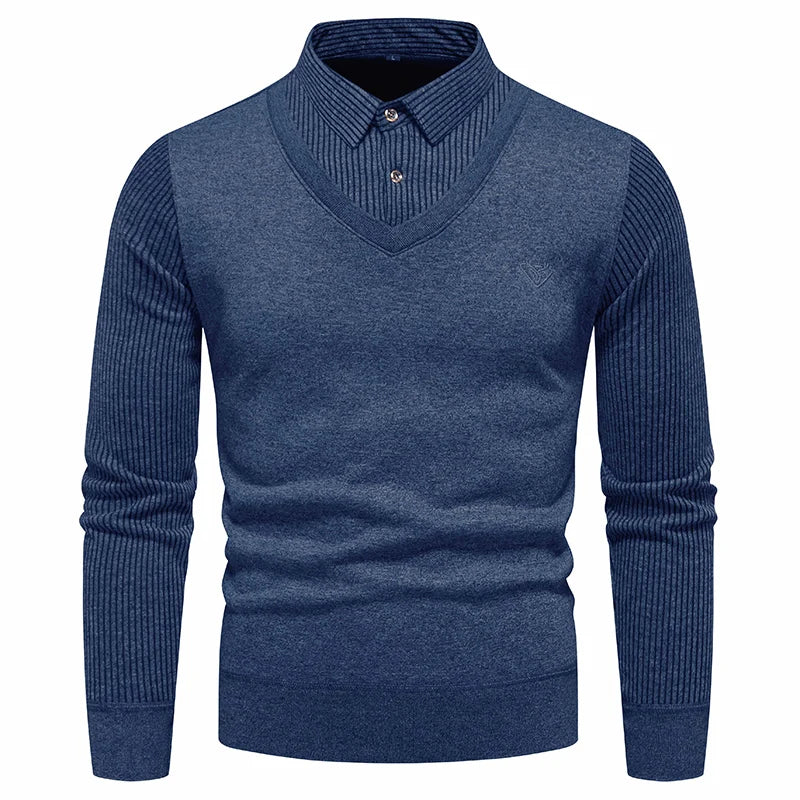 Chemise Classique 2 Pièces et Pull Slim Fit - PanierRoyale