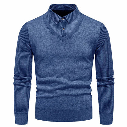 Chemise Classique 2 Pièces et Pull Slim Fit