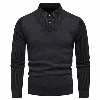 Chemise Classique 2 Pièces et Pull Slim Fit