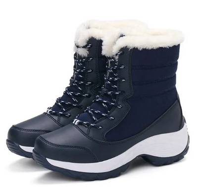 Bottes Hiver Femme Chaussures Lacets Comfort