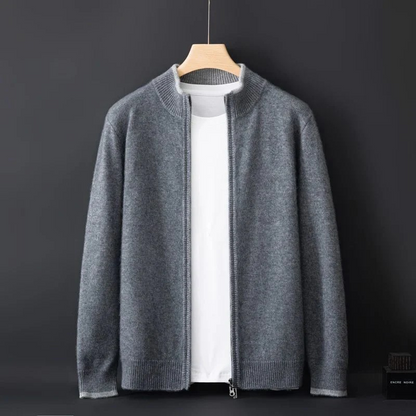 Pull Homme Mérinos Zippé Chaud et Léger