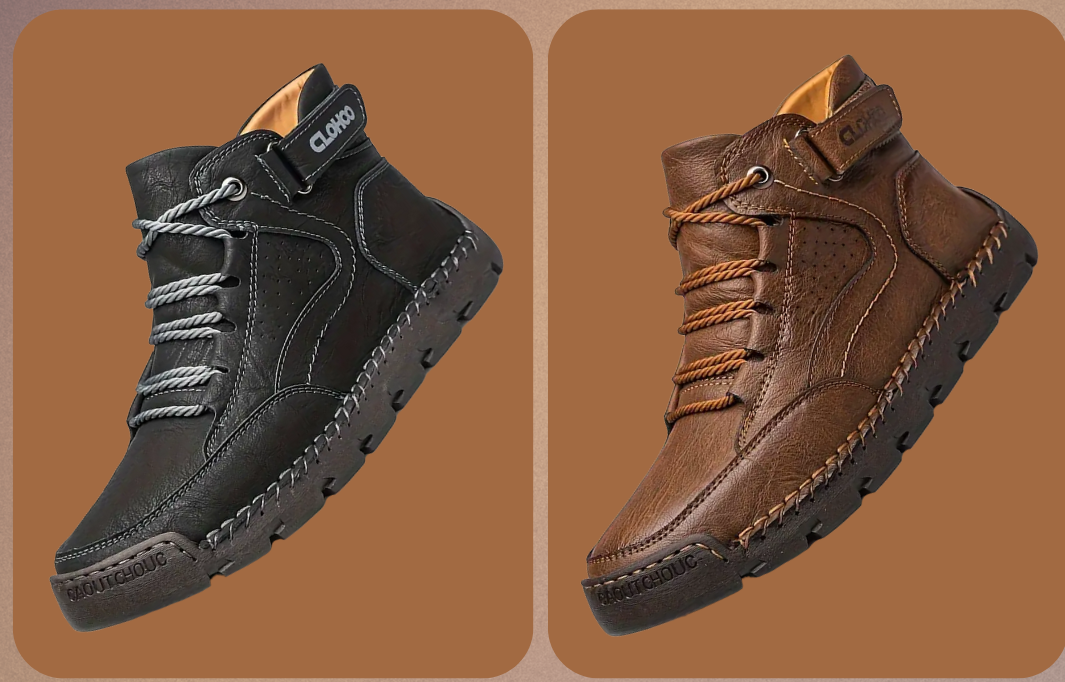 Chaussures de Randonnée Homme en Cuir Confortable