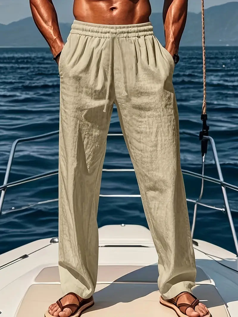 Pantalon Homme Léger Lin pour Été