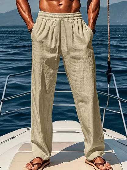 Pantalon Homme Léger Lin pour Été