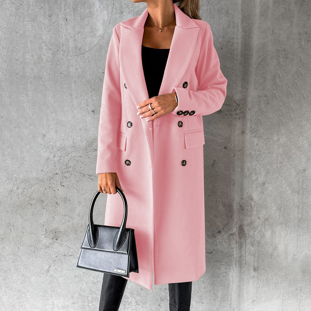 Manteau Long Noir Élégant et Confortable - PanierRoyale