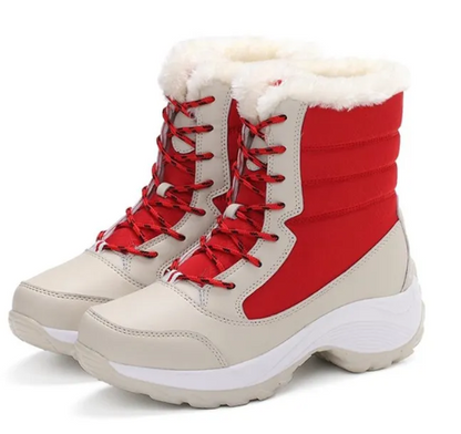 Bottes Hiver Femme Chaussures Lacets Comfort