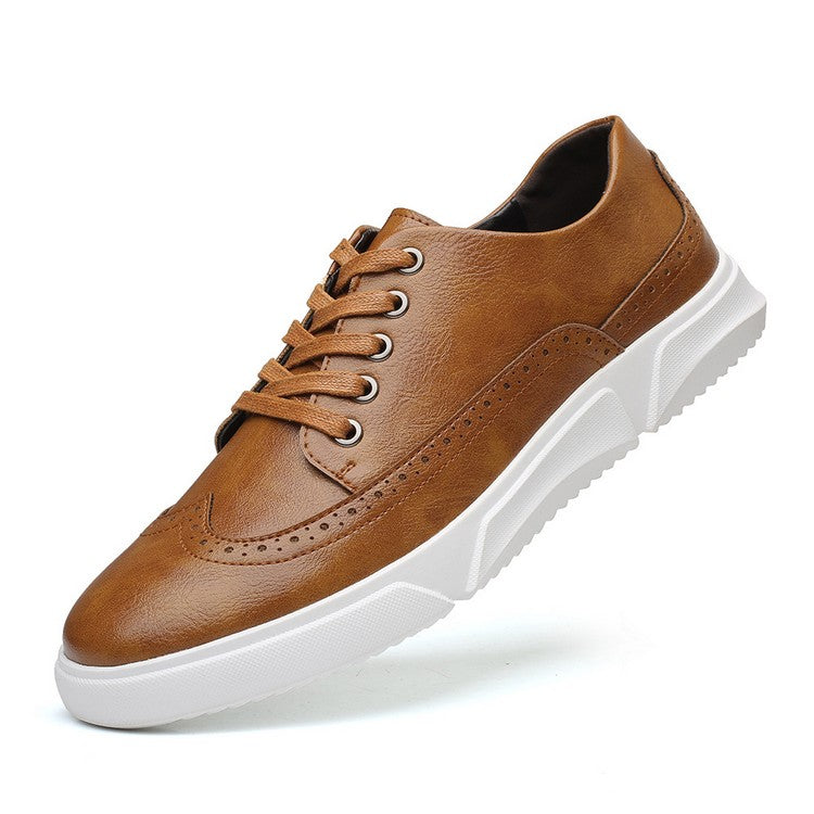 Baskets Cuir Homme Élégantes pour Tenue Décontractée Chic