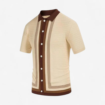 Polo Homme Slim Fit en Tricot avec Boutons