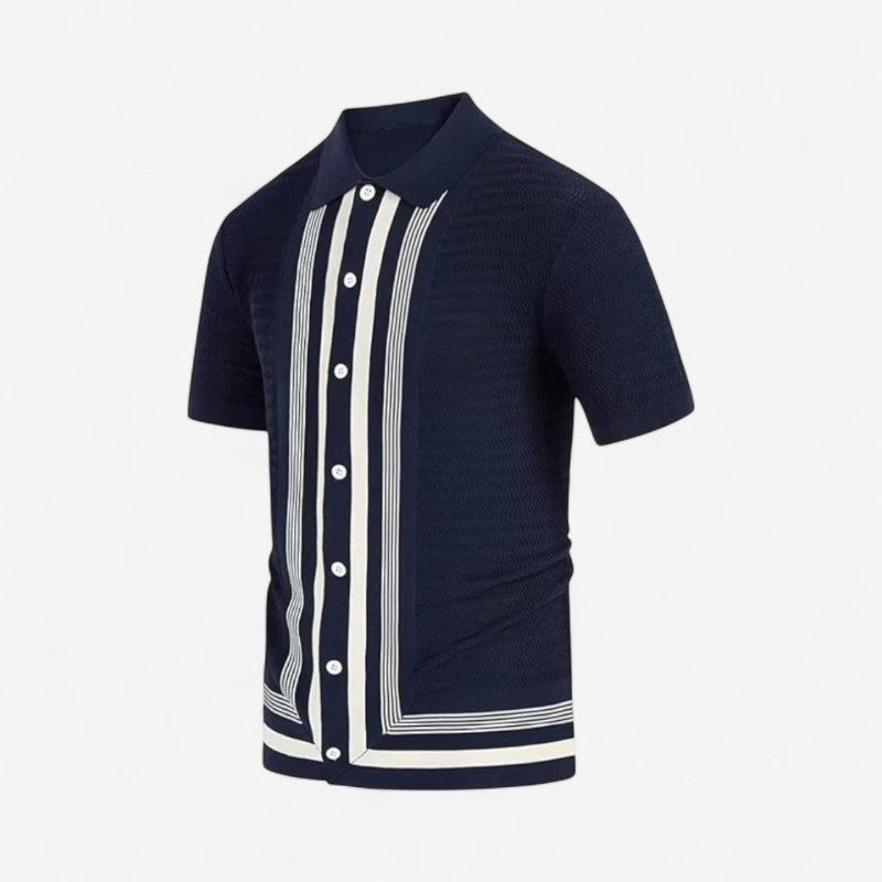 Polo Homme Slim Fit en Tricot avec Boutons