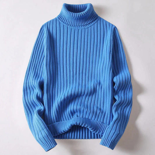 Pull Homme Marine à Col Roulé et Doux - PanierRoyale