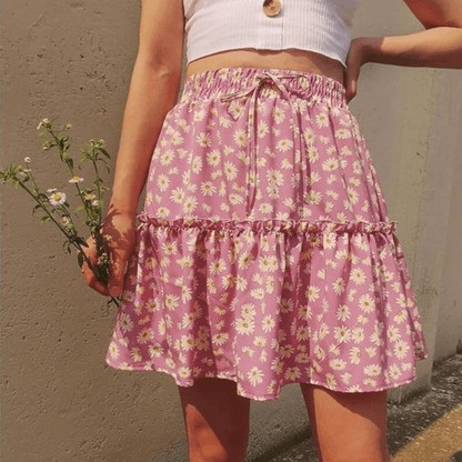 Jupe Mi-Longue Été Fleuri Chic et Légère - PanierRoyale