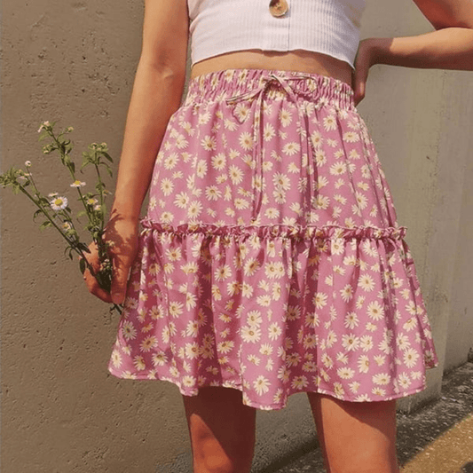 Jupe Mi-Longue Été Fleuri Chic et Légère - PanierRoyale
