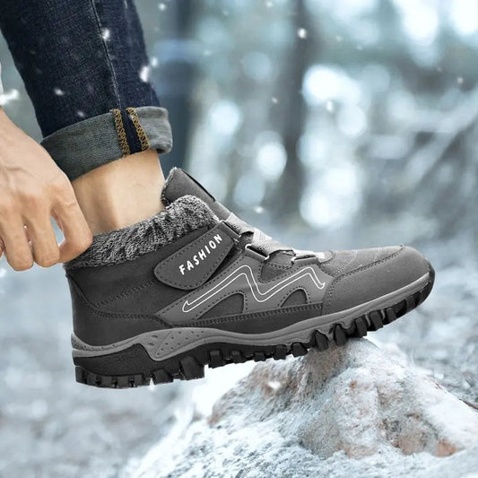 Bottines Hiver Chaudes et Confortables en Daim - PanierRoyale