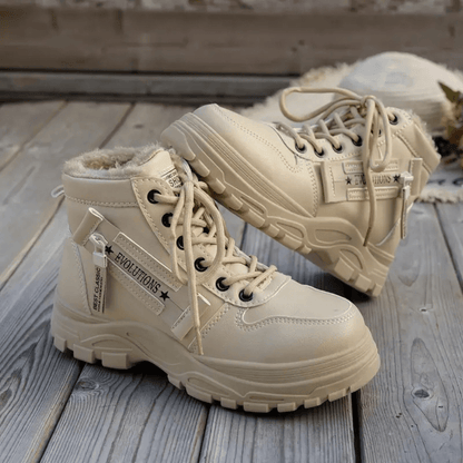 WarmStep - Bottines d’Hiver à Doublure en Fourrure
