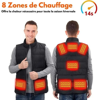 Warmex™ – Gilet Chauffant Sans Manches Unisex avec Batterie Rechargeable