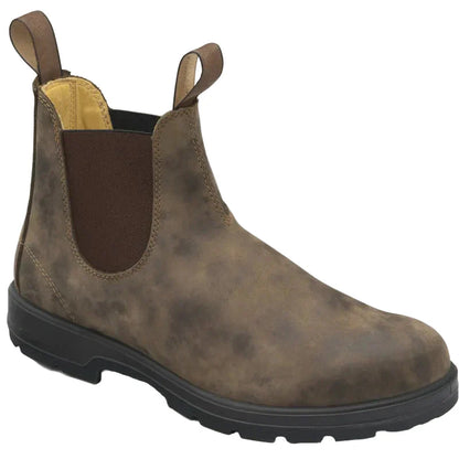 Bottes Chelsea Cuir Noir Élégant pour Homme