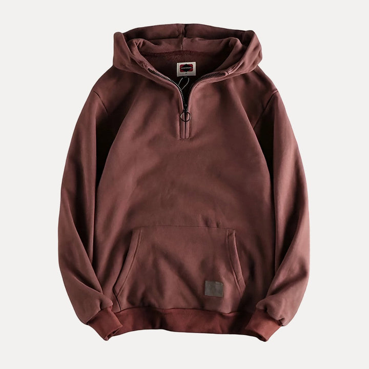 Pull à Capuche Confortable Zippé